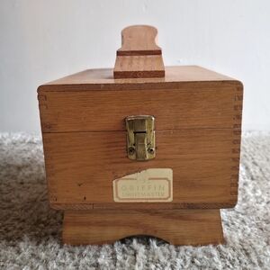 Griffin Shinemaster Wooden Shoe Shine Box